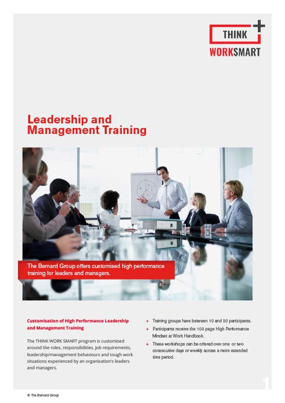TWS HPMW Leadership and Management Training 1